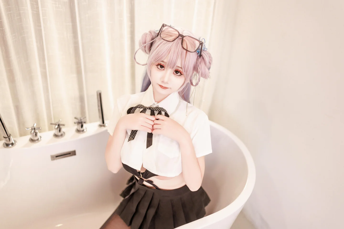 阿雪雪 - No.016 居家女高 [64P,2V-2.20GB] tg@simisebaisi 【丝足阁】018.webp